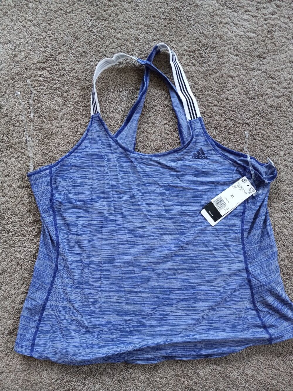 adidas Women's Training Performer Tank Top, Real Purple, X-Large
